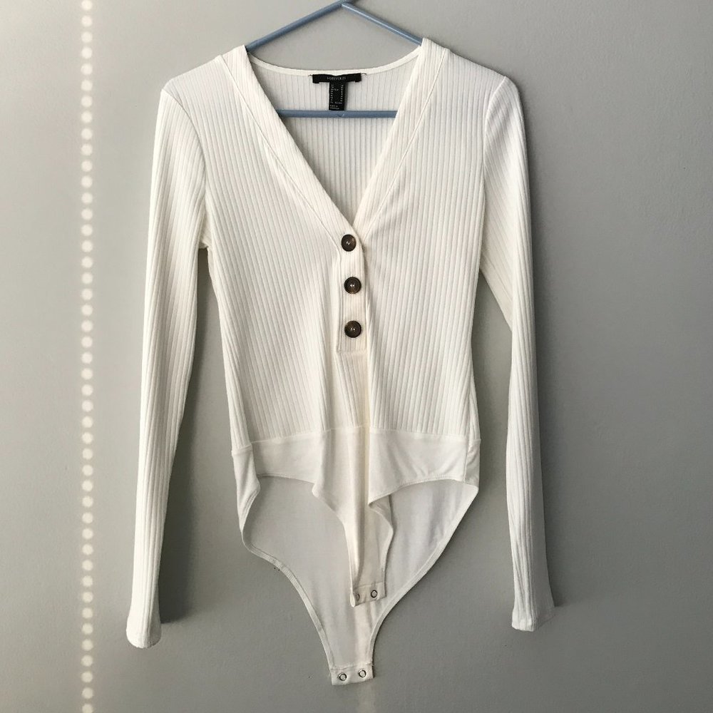 Forever 21 White Bodysuit